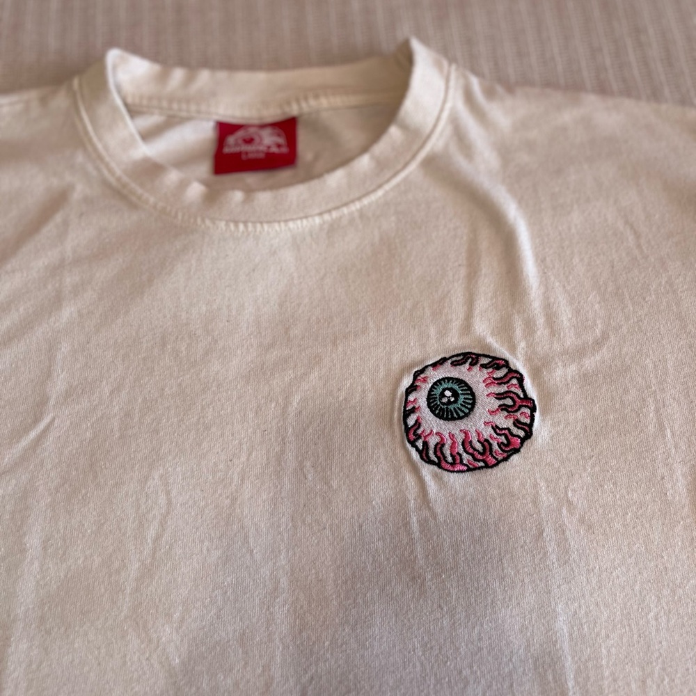 Mishka Cream Tee with Eye Design